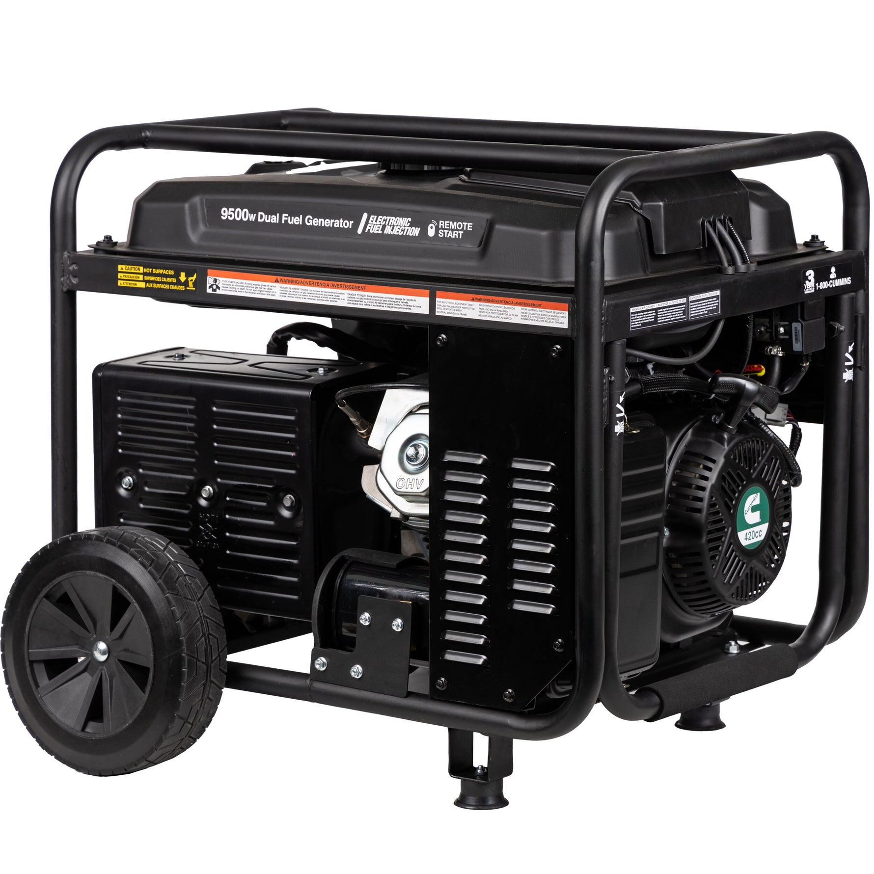 Onan P9500DF EFI Dual-Fuel Portable Generator - EPA+CARB